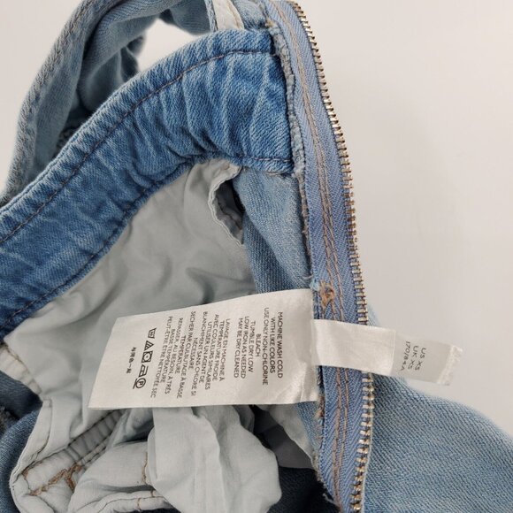 Free People Jeans Denim Sleeveless Jumpsuit XS Shell 88% - Picture 2 of 5
